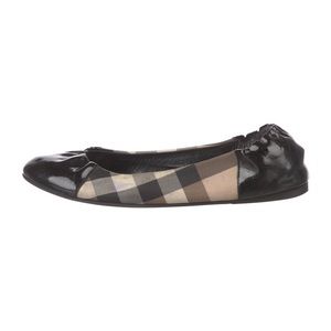 Burberry Canvas Ballet Flats